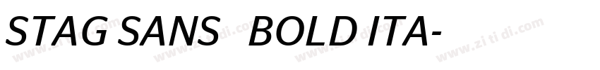 STAG SANS   BOLD ITA字体转换